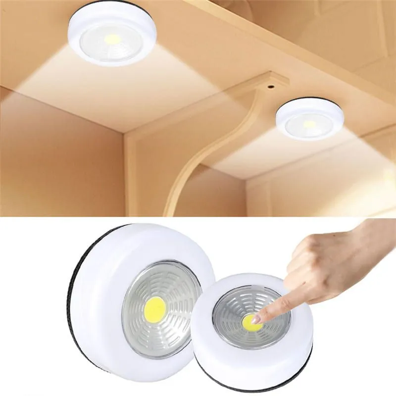 Luce inferiore 'armadio a LED con adesivi applique da parete senza fili armadio armadio cassetto armadio camera da letto cucina luce notturna (senza