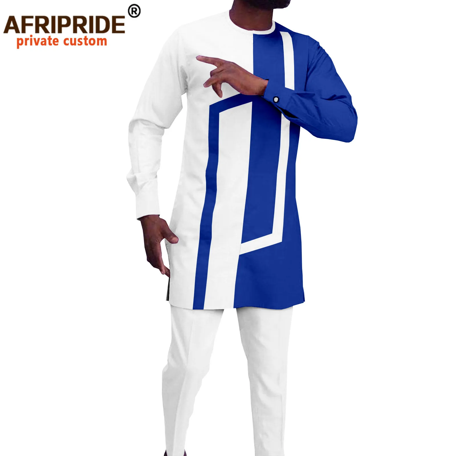 African Pride 2022 Primavera/Estate Nuova Moda Nazionale Abbigliamento Batik Cotone Uomo Casual Set
