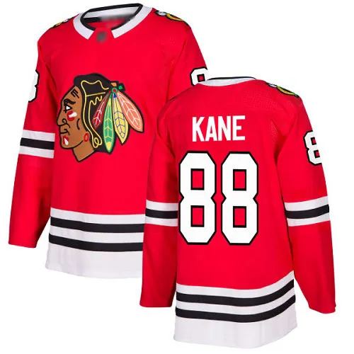 Maglia Chicago Blackhawks Patrick Kane #88 Red Authentic Home da uomo