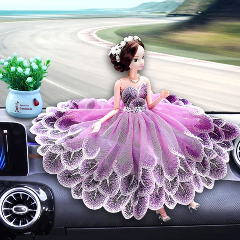 Decorazione auto creativo carino matrimonio principessa bambola cartone animato decorazione auto gioielli auto decorazione maglia regalo