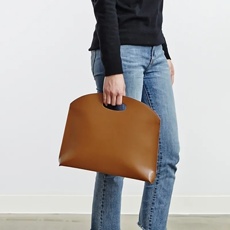 Corea del Sud 2021 nuova borsa femminile borsa moda semplice pochette temperamento femminile borsa per documenti borsa valigetta da donna