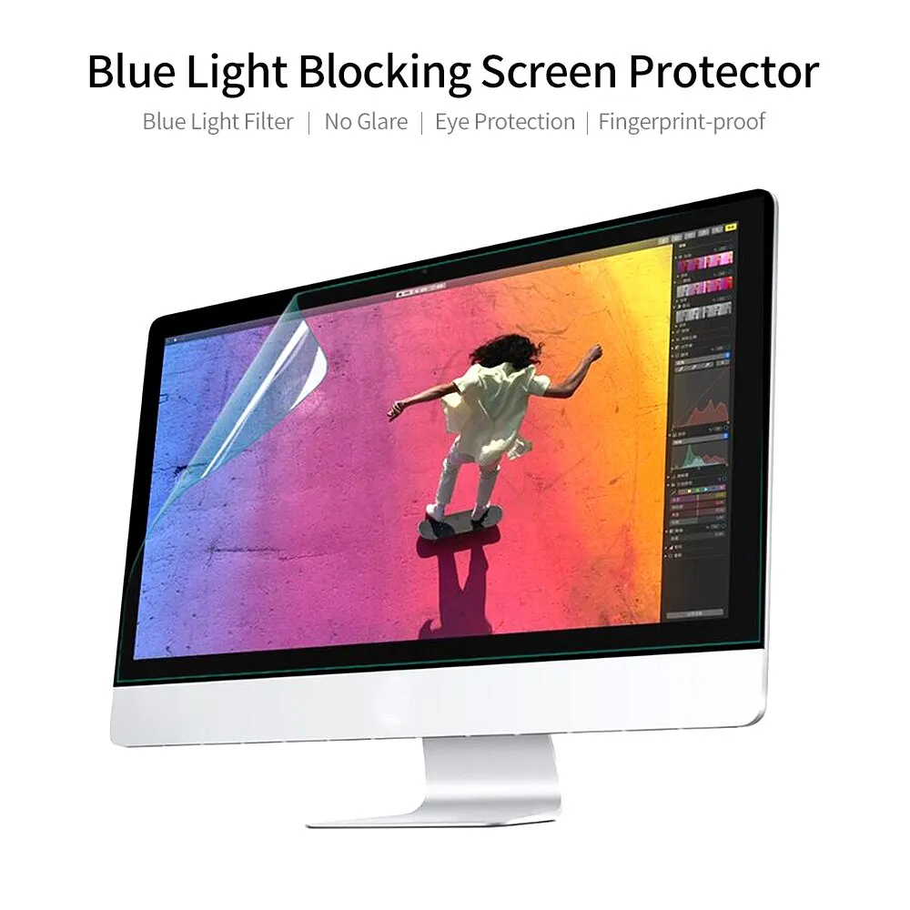 Pellicola antiriflesso per l'installazione opzionale su 2 lati della protezione dello schermo con blocco della luce blu per laptop da 14 '' con rappo