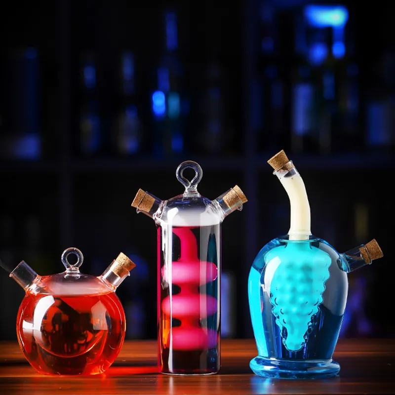 Creativo Mandarin Duck Cocktail Cup Personality Double Tube Double Glass Cup Bar Bottiglia da cocktail Drink Cup Household Spicer