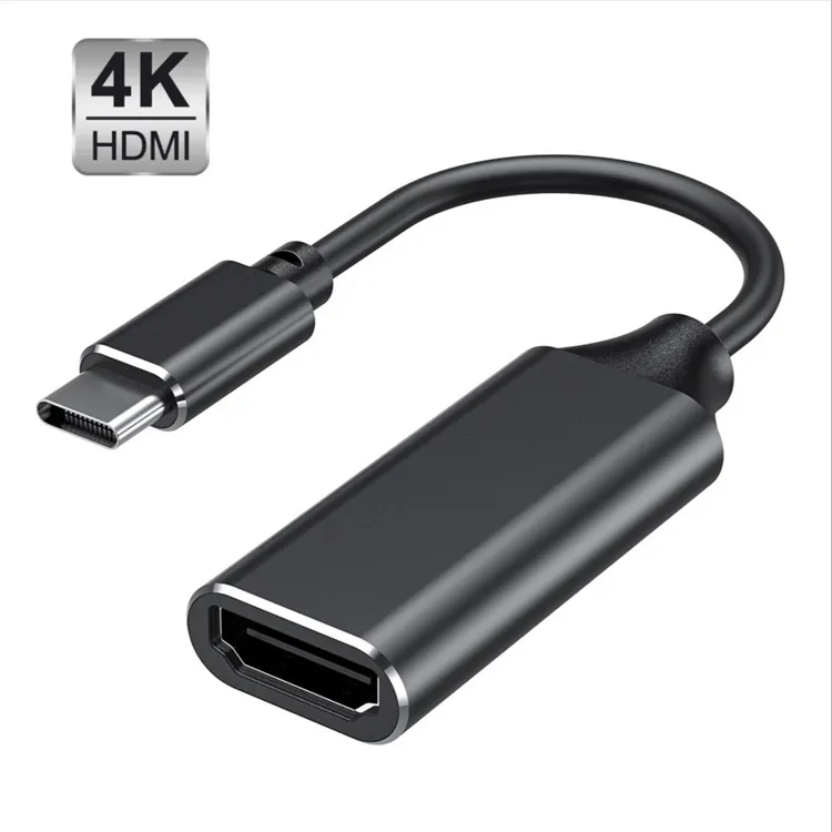 Adattatore USB di tipo C Adattatore da USB 3.1 (USB-C) a HDMI compatibile adattatore maschio-femmina, adatto per PC, computer, TV, telefono cellulare