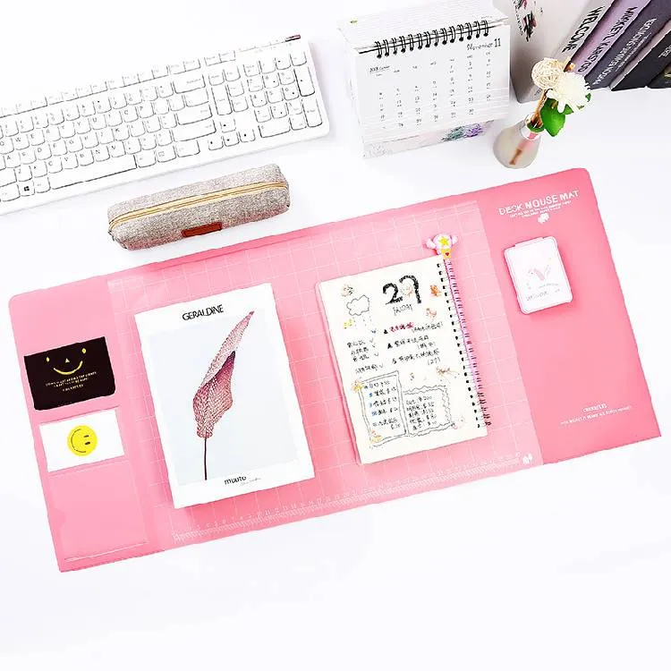70 cm x 32 cm di grandi dimensioni addensare tappetino da scrivania impermeabile tappetino per mouse coreano ufficio desktop organizer accessori canc