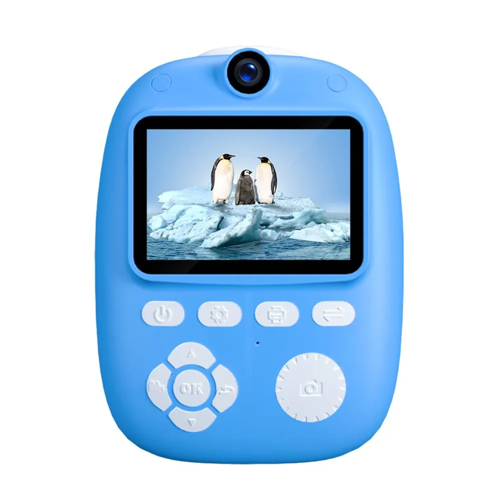 Fotocamera per bambini Giocattoli Stampa Supporto per fotocamera Selfie Video con tracolla più ampia Borsa per cartoni animati Stampante fotografica