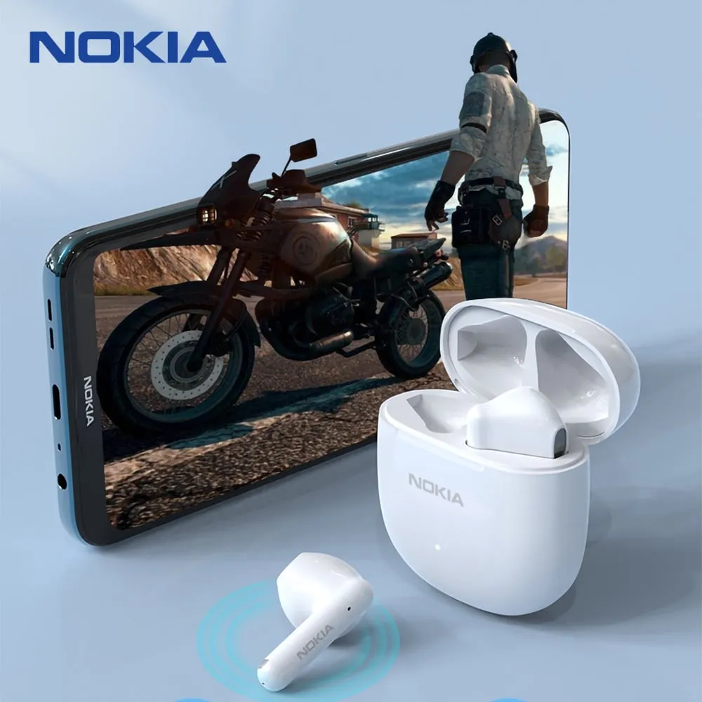 Nokia E3103 TWS Auricolari wireless Bluetooth 5.1 Cuffie HIFI Music Headset con microfono Touch Control Auricolari Batteria a lunga durata