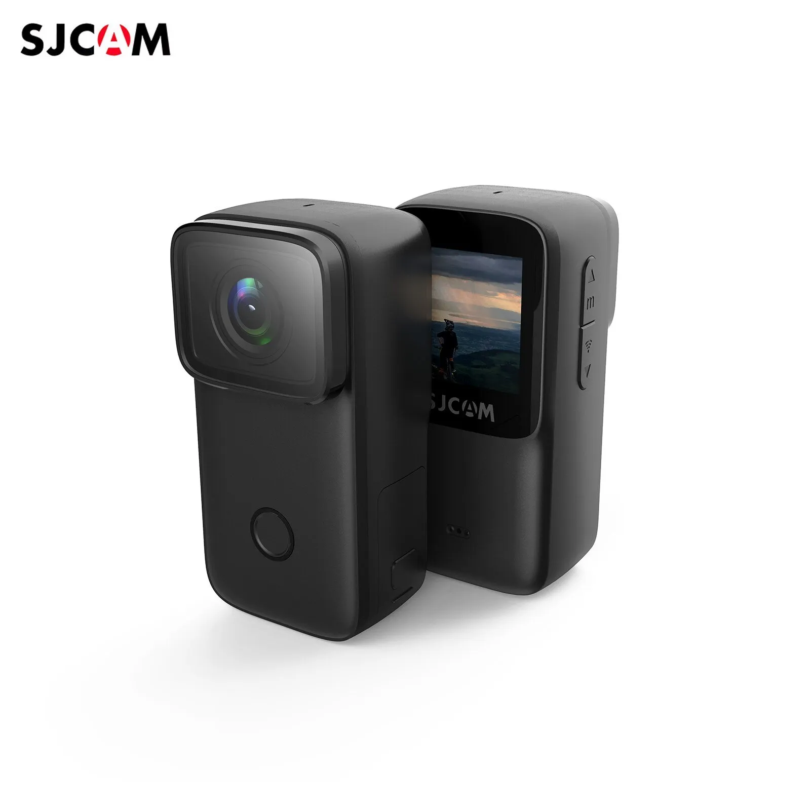 SJCAM C200 4K Mini WiFi Action Camera con schermo IPS da 1,28 pollici Corpo 5M Impermeabile anti-vibrazione a 6 assi Supporta il riconoscimento facci