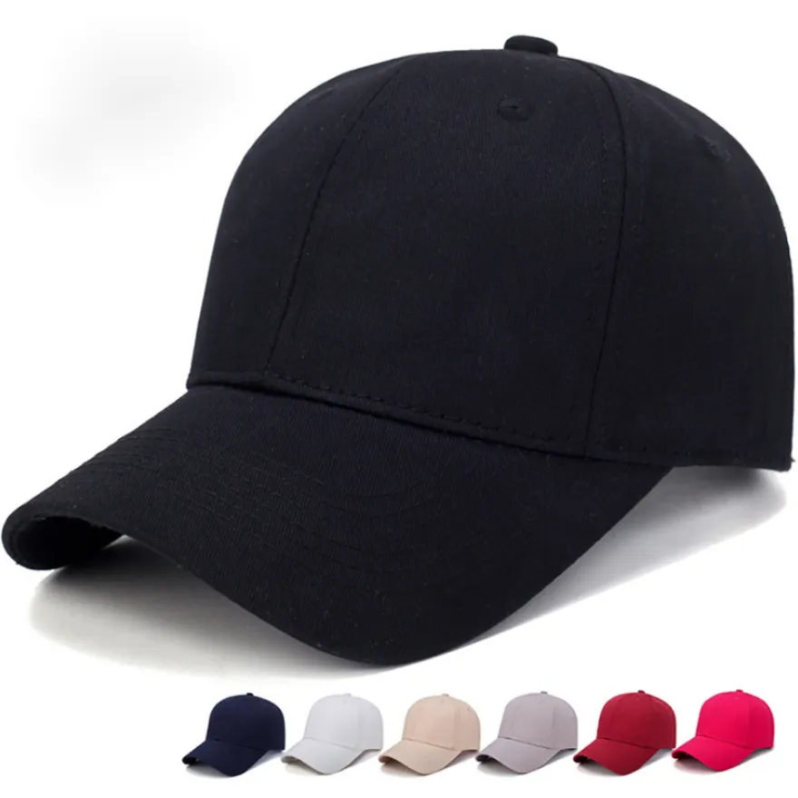 Summer new style puro cotone light board versione coreana del berretto da baseball da uomo in tinta unita