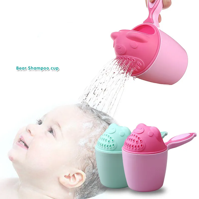 Tazza per shampoo per bambini per bambini, doccia per bambini, doccia in plastica, cucchiaio da bagno per neonati, mestolo per l'acqua, mestolo per l