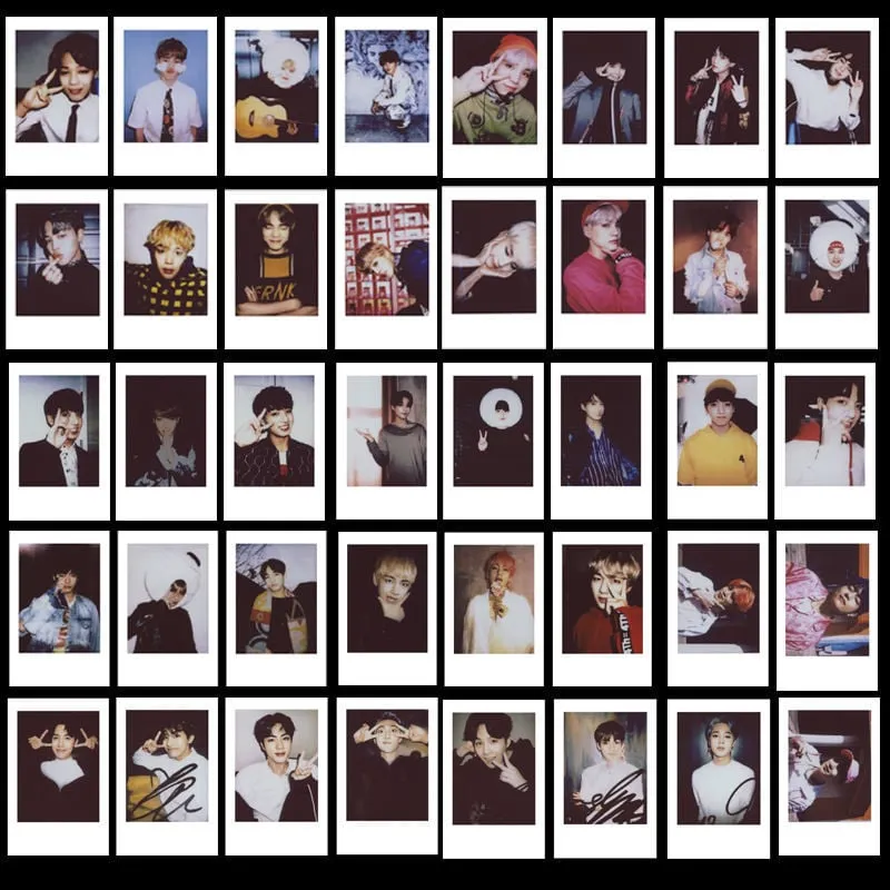 BTS mostra mostra Polaroid La stessa carta fotografica periferica Polaroid autoprodotta