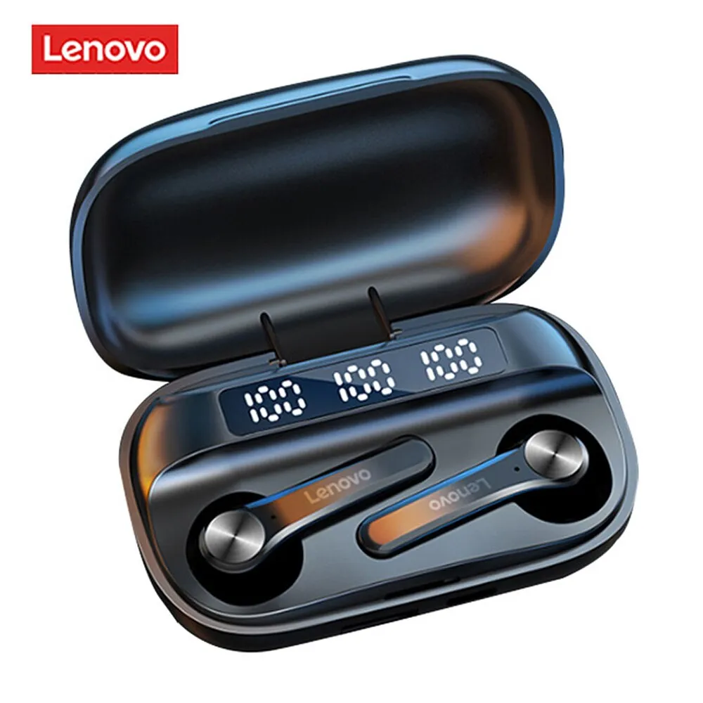 Lenovo QT81 Auricolare Cuffie Bluetooth 5.1 wireless AI Control Cuffie da gioco Bassi stereo con riduzione del rumore del microfono