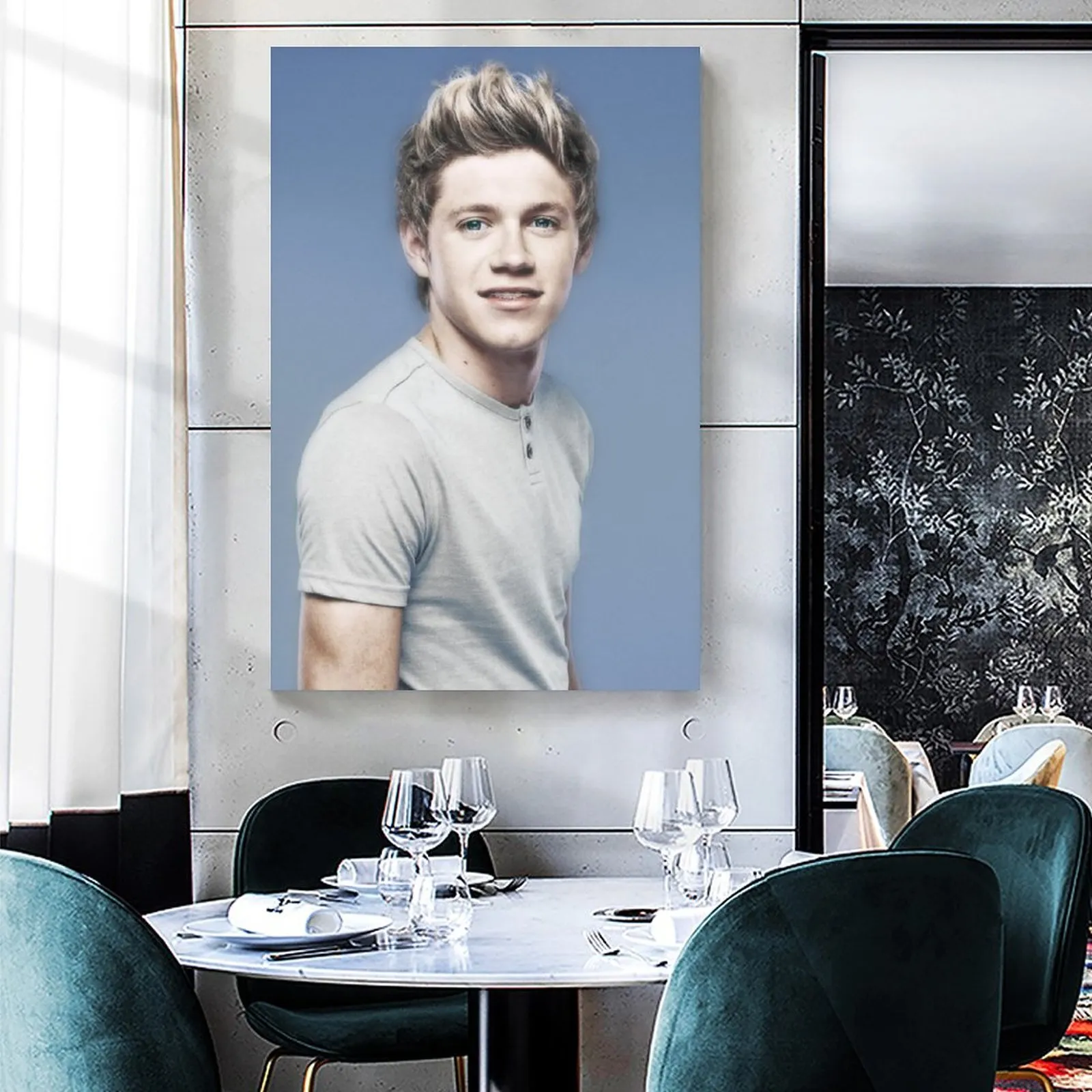 One Direction Niall Horan Poster Canvas Art Poster e Wall Art Picture Print Modern Family Bedroom Decor Posters