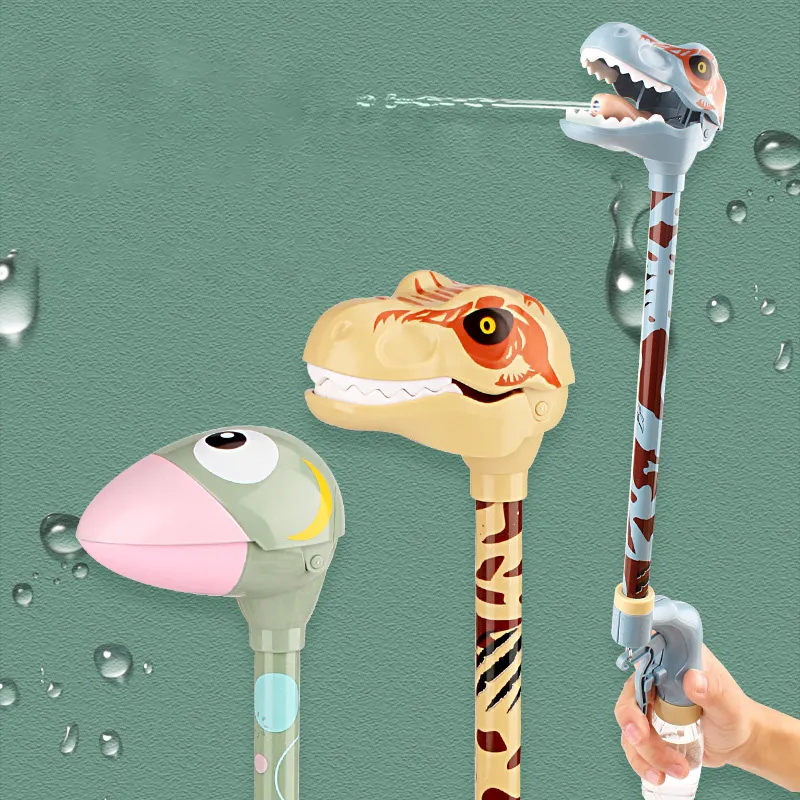 Creativo dinosauro giocattolo acquatico per bambini premere getto d'acqua giocattolo pistola ad acqua ragazzo giocattolo estivo all'aperto