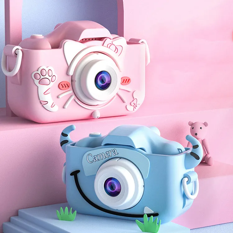 Videocamera digitale per bambini con video in HD per bambini piccola fotocamera SLR con doppia fotocamera giocattolo mini regalo