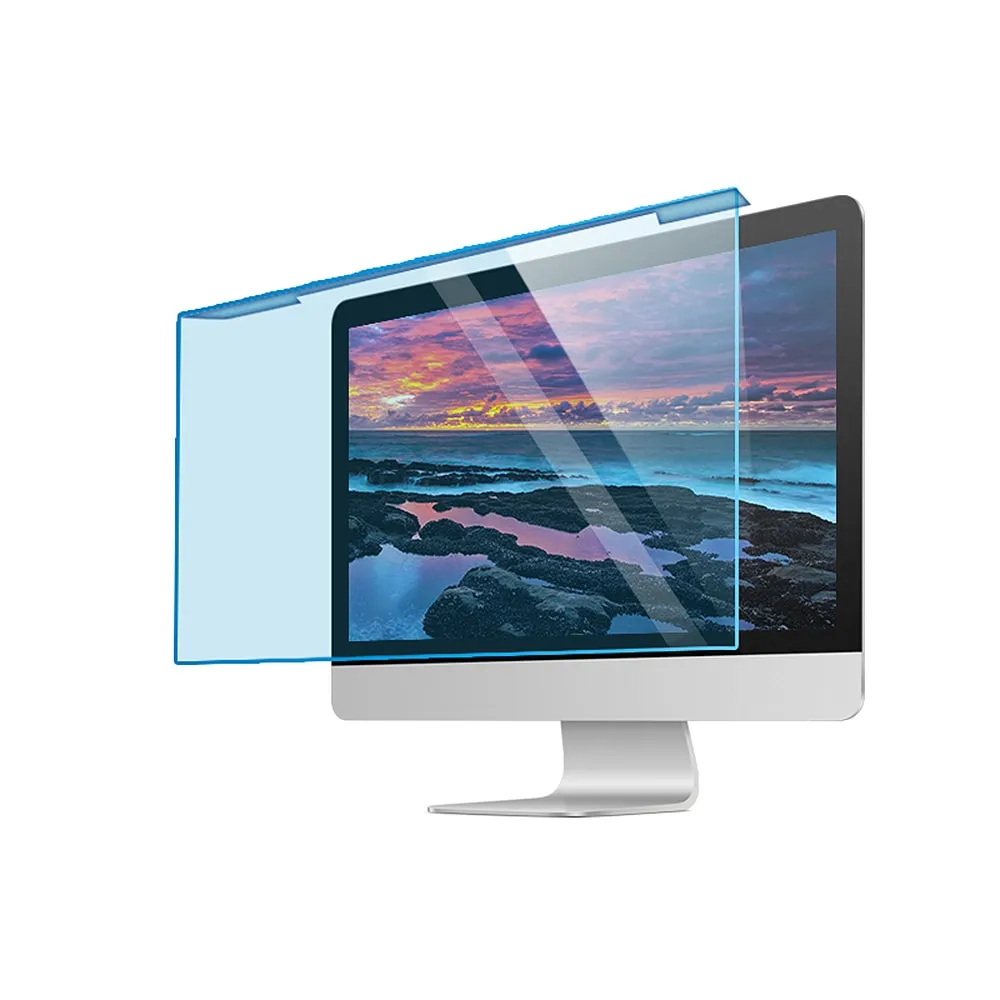 Pellicola salvaschermo sospesa con blocco della luce blu Pellicola protettiva per gli occhi anti-UV ad alta trasmittanza per monitor desktop da 26-27