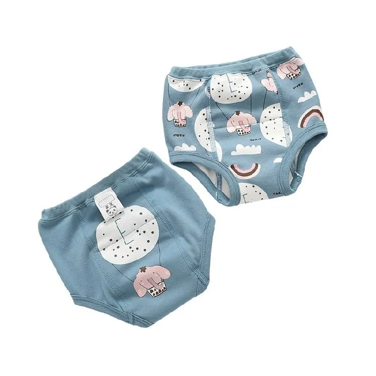 Pantaloni da allenamento vasino per bambini aggiornati all'ingrosso Pantaloni impermeabili in puro cotone a prova di perdite Pantaloni per pannolini