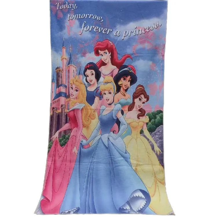 Disney Jasmine Princess Asciugamano da bagno Asciugamano da spiaggia assorbente super morbido 70x140 cm Regalo per ragazze e bambini