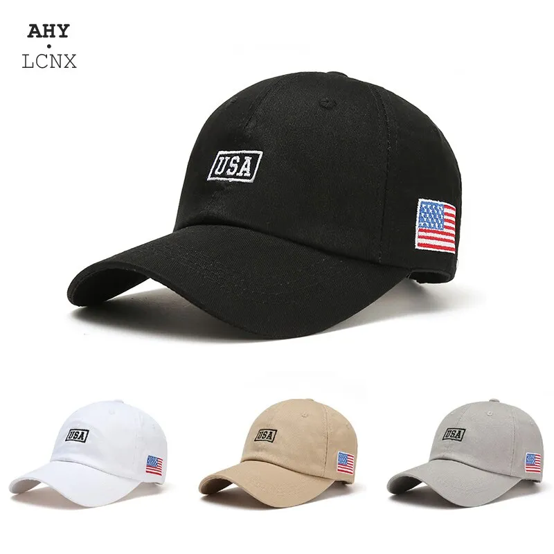 2020 di modo Nuova Lettera Ricamato USA berretto da Sole e donne degli uoni di berretti da baseball Bandiera Americana Cappello degli uoni casuali di