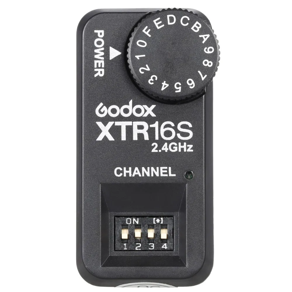 Godox XTR-16S 2.4G Wireless X-system Flash Trigger Ricevitore flash di controllo dell'alimentazione remoto per flash VING V860 V850