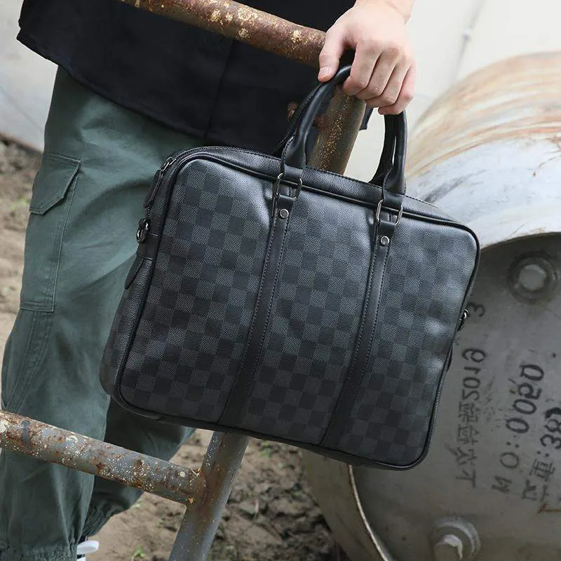 Moda vendita calda spot merci 2020 borsa da uomo nuova borsa valigetta moda tendenza affari reticolo borsa da uomo una spalla borsa inclinata borsa d