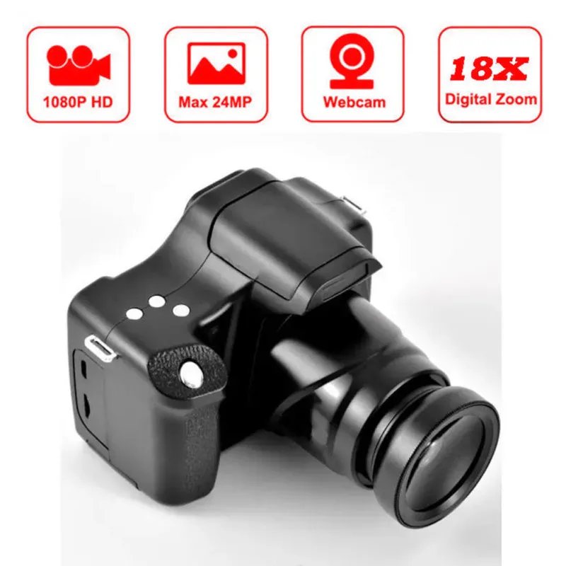 Aggiorna Fotocamera SLR Professionale Fotocamera Dvr Fotocamera Full 1080P HD Zoom 16x Fotocamera Digitale 16MP Fotografia Videocamera Professionale