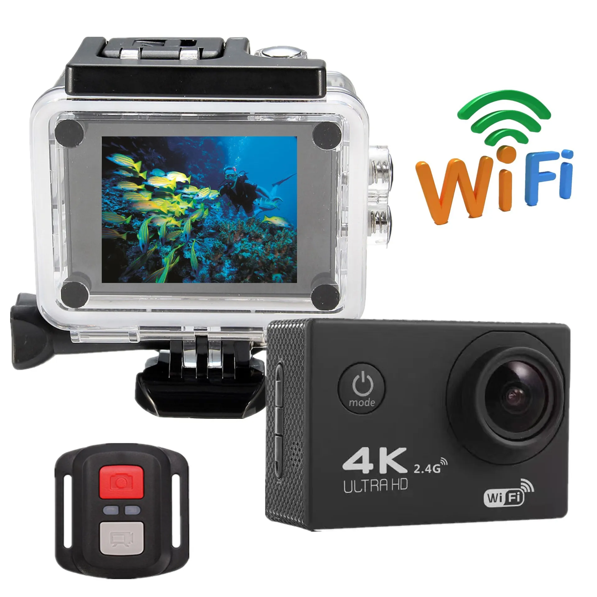 Sport DV HD con telecomando WIFI fotocamera digitale impermeabile per equitazione all'aperto fotocamera subacquea