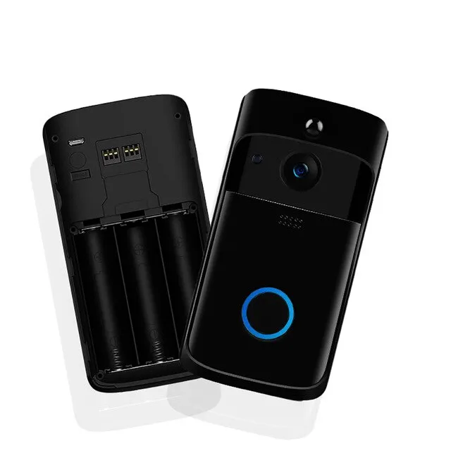 Telecamera wireless 720P WiFi Videocitofono visivo Campanello per porte Visione notturna a infrarossi Sensore di movimento PIR Android IOS APP Teleco