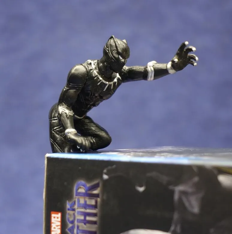 Marvel 7cm Pantera nera in scatola Versione carina Figure Model Toys