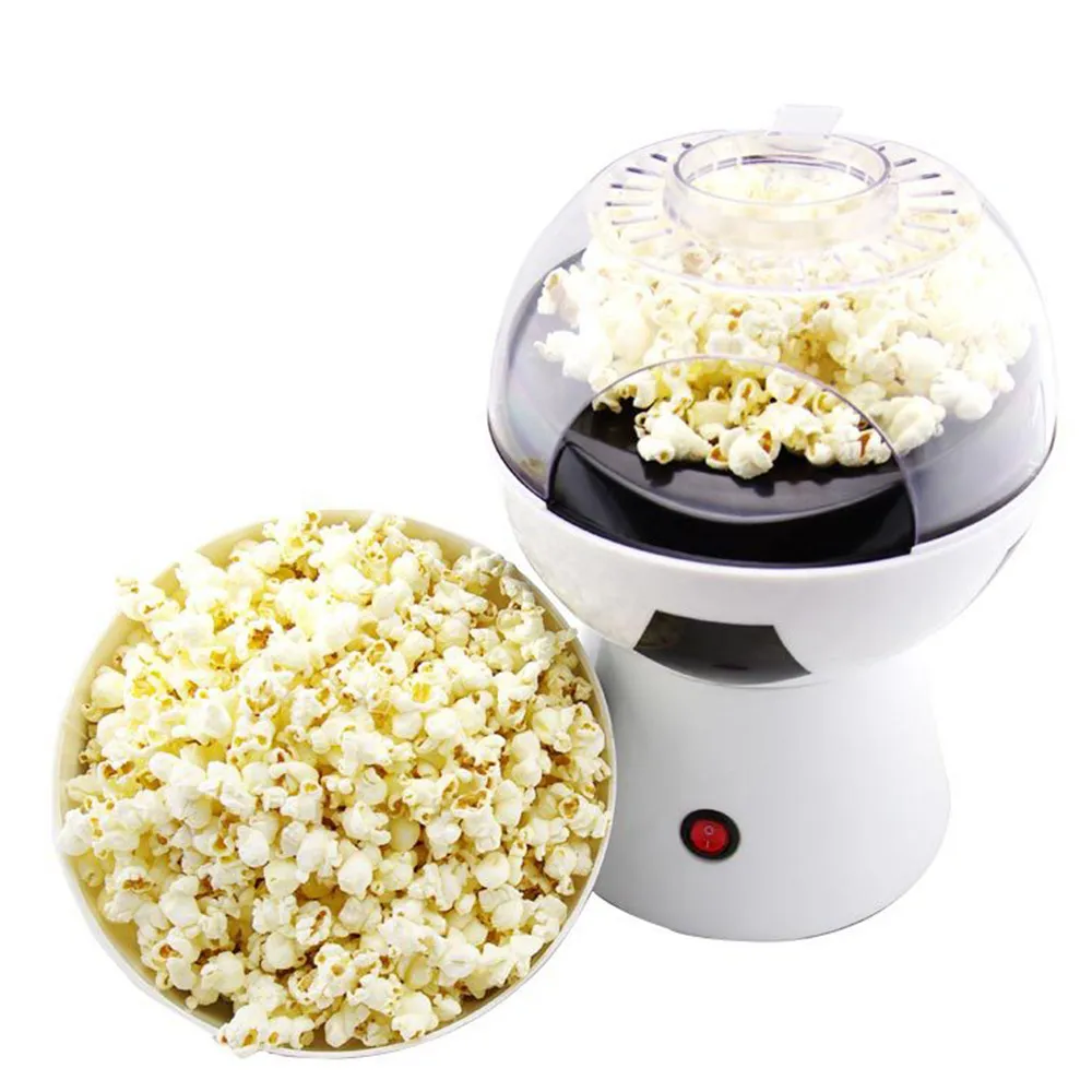 Macchina per popcorn da calcio Mini macchina per popcorn da casa Macchina per popcorn ad aria calda completamente automatica