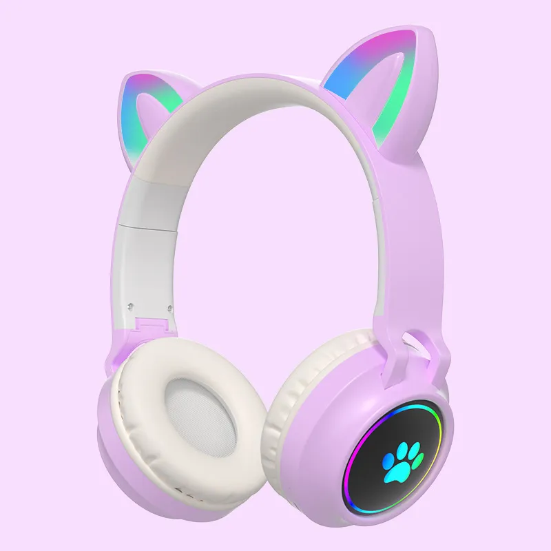 Auricolare Bluetooth auricolare orecchio di gatto artiglio di gatto esplosione luminosa nuova scheda auricolare Bluetooth senza fili