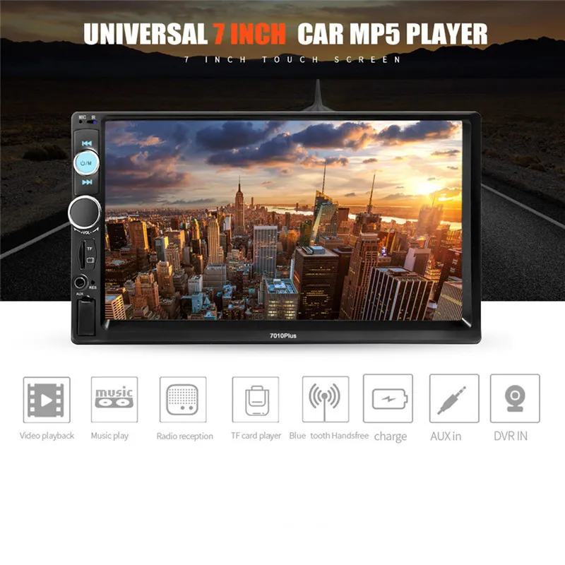 Lettore autoradio 2 DIN HD Automatico Bluetooth FM MP3 MP4 MP5 Audio Video USB Elettronica per auto Monitor per auto