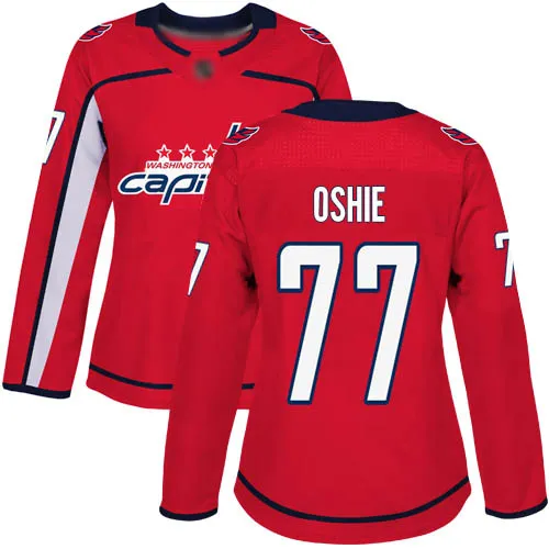 Washington Capitals femminile T.J. Maglia Oshie #77 Premier Rossa Home