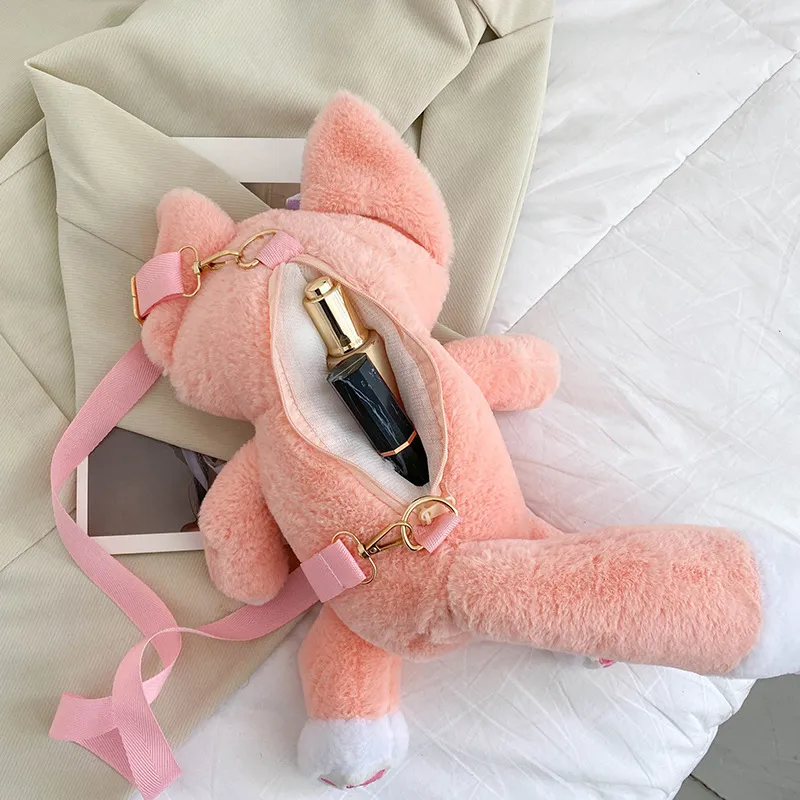Nuova borsa per peluche linabel Borsa a tracolla per bambola Lolita giapponese piccola volpe cartone animato carino