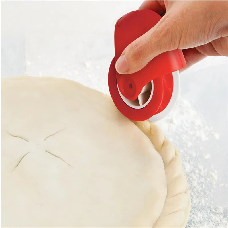 Strumenti di cottura Rotella di taglio della pasticceria Rotella di curling Taglierina manuale per tagliatelle Gadget da cucina
