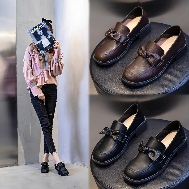 New Style Factory Direct Primavera e autunno scarpe singole casual di nuova moda Mary Jane scarpe singole con tacco spesso aumentano la tendenza alla