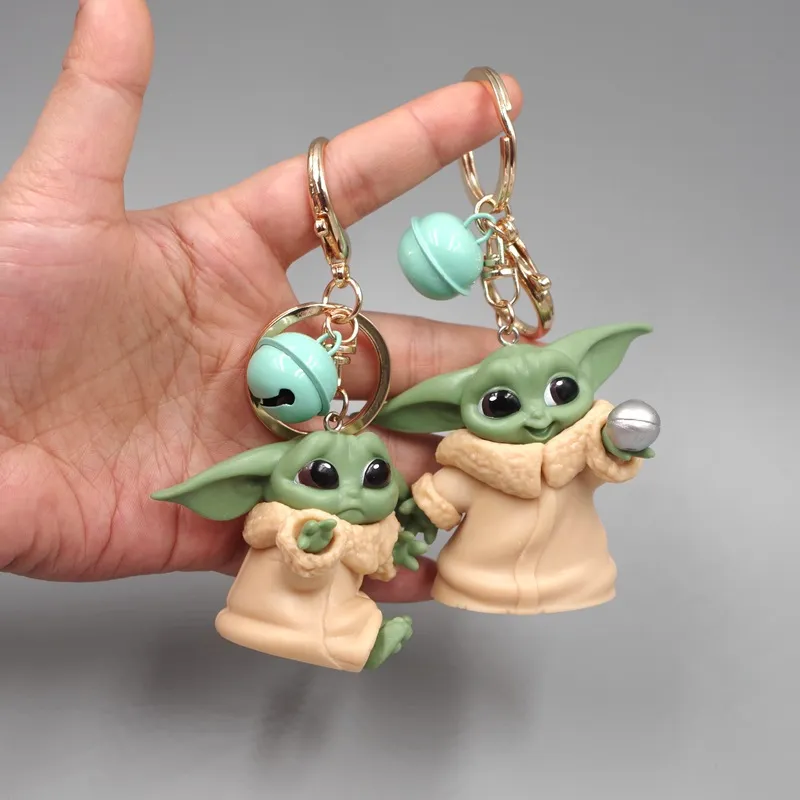 Regalo creativo del pendente degli accessori del portachiavi della bambola di Star Wars Baby Yoda Mandalorian
