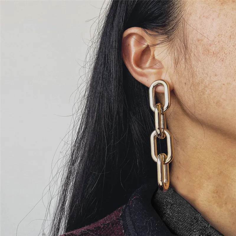 2020 orecchini personalizzati in stile punk popolare europeo e americano orecchini creativi retrÃ² semplici da donna a catena