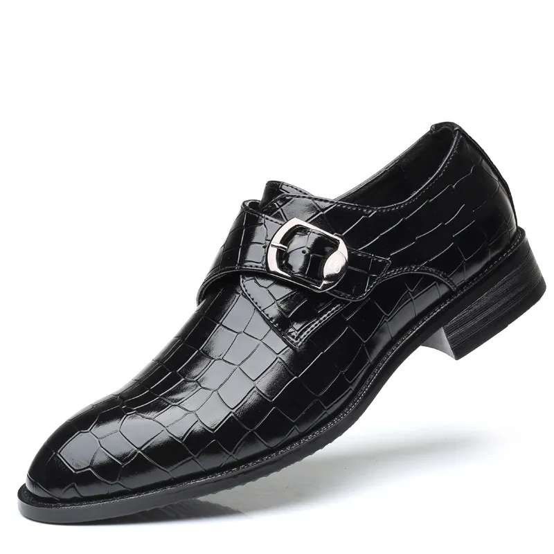 ①⑥⑧⑧hai commercio estero scarpe da uomo d'affari vestito formale fibbia laterale scarpe singole scarpe casual di grandi dimensioni scarpe da uomo luc