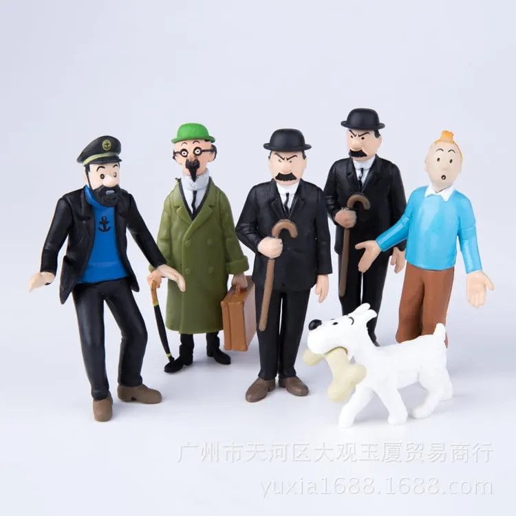 Le avventure di Tintin 6 bambole di neve Tintin