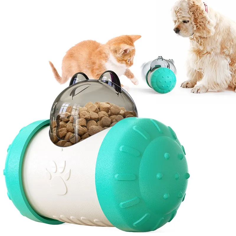Tumbler Puzzle Slow Feeder Bowl Giocattoli educativi per cani Treat Ball Dispenser Palle per addestramento alimentare Giocattoli interattivi per cucc