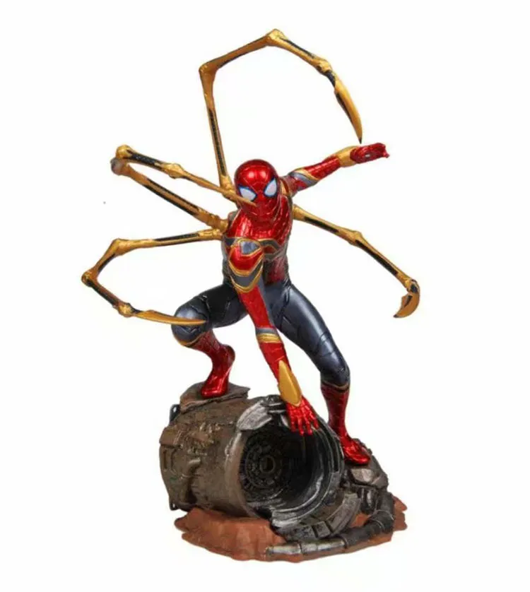 Fatto a mano Avengers 3 infinite war Kotobukiya ARTFX Steel Spider-Man modello fatto a mano altezza circa 22 cm