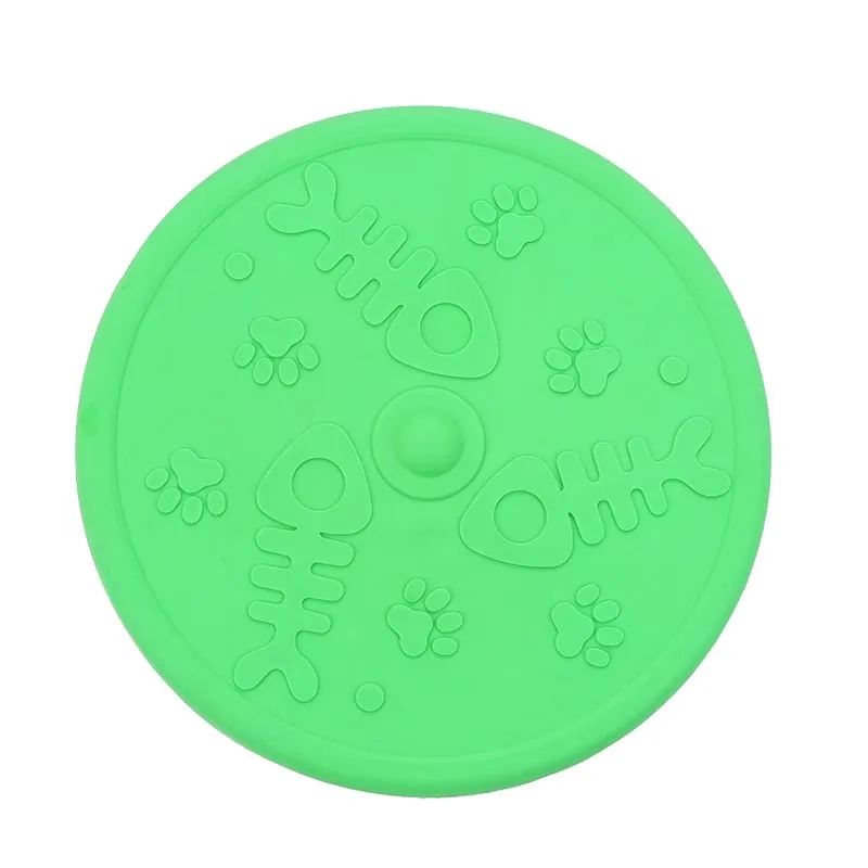 Pet Frisbee cane resistente al morso morbido frisbee addestramento del cane pet Frisbee gel di silice non fa male ai denti giocattolo da lancio inter