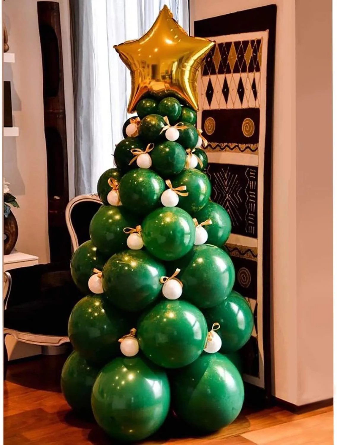 Set di alberi di Natale di serie foresta di palloncini verdi di Natale di vendita calda