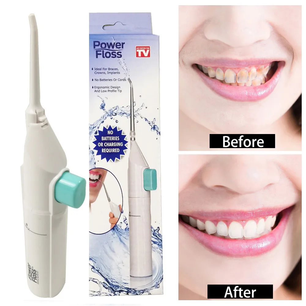 Irrigatore portatile per l'igiene orale Sbiancamento dei denti senza filo interdentale per uso domestico Strumento per la pulizia dei denti Boccaglio