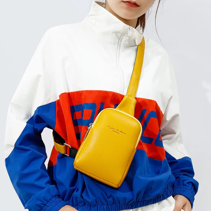 Borsa diagonale da donna di nuova moda in pu borsa a tracolla alla moda con borsa sul petto