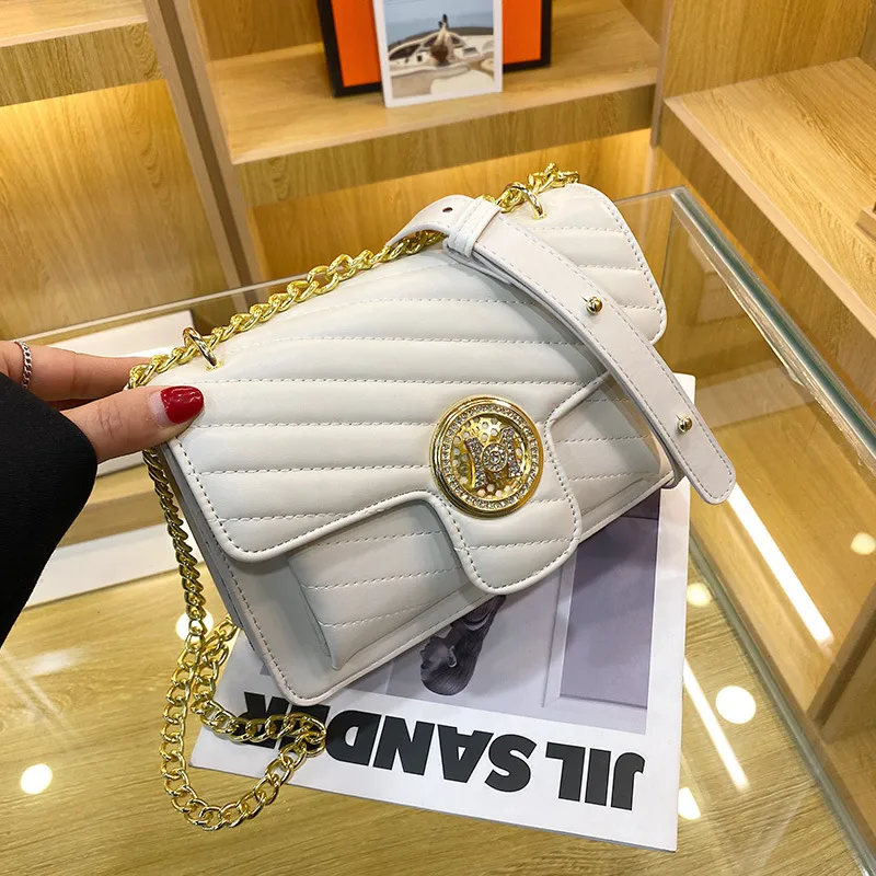 Elegante borsa messenger da donna con una spalla piccola borsa di tofu in filo ricamato con filo profumato Lingge