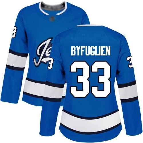 Maglia Winnipeg Jets Dustin Byfuglien #33 Blu Premier Alternativa da donna