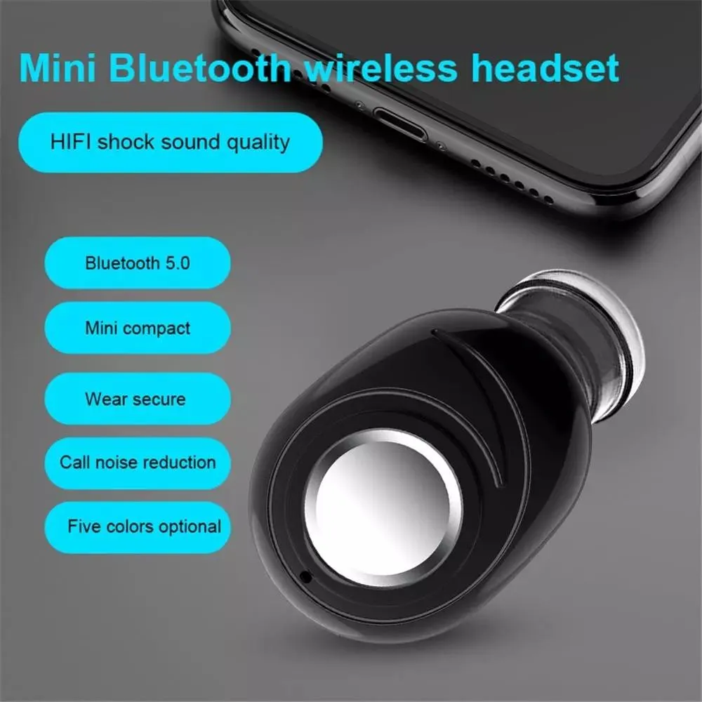 Vendita calda Mini X8 Wireless Earbud Riduzione del rumore In-ear lungo tempo di standby Bluetooth 5.0 Auricolare 3D Sound per Samsung LG