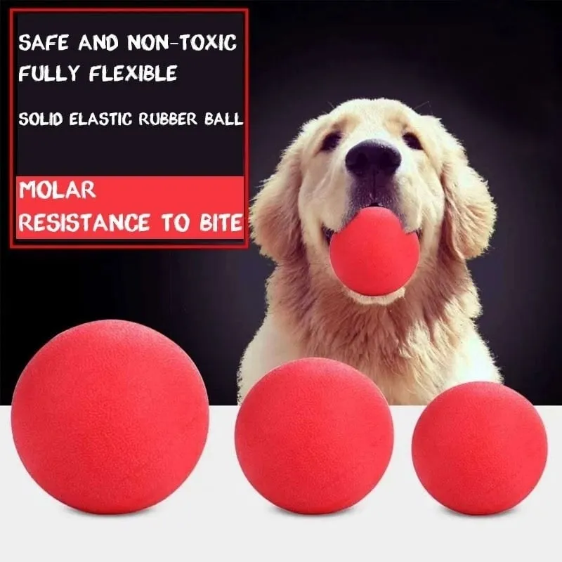 5CM/6CM/7CM indistruttibile palla di gomma solida Pet Dog Toy Training Masticare Play Fetch Bite Toys giocattoli per cani cane forniture cucciolo